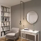 Metal cable tie clip for 24 mm diameter rope cable