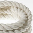 2XL electrical wire, electrical cable 3x0.75. Raw cotton fabric cover. Diameter 24 mm.