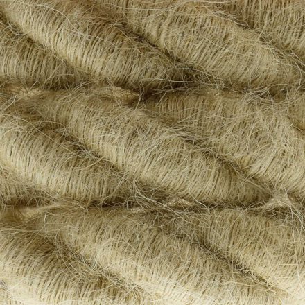 2XL electrical cable, electrical wire 3x0.75. Rough jute fabric cover. Diameter 24 mm.