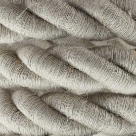   2XL electrical wire, electrical cable 3x0.75. Natural linen cover. Diameter 24 mm.