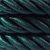 2XL electrical wire, electrical cable 3x0.75. Glossy dark green fabric cover. Diameter 24 mm.