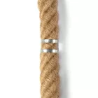 Metal cable tie clip for 30 mm diameter rope cable
