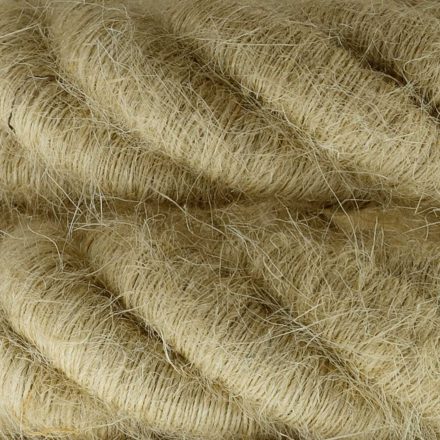 3XL electrical wire, electrical cable 3x0.75. Rough jute fabric cover. Diameter 30 mm.