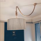 3XL electrical wire, electrical cable 3x0.75. Rough jute fabric cover. Diameter 30 mm.