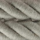 3XL electrical wire, 3x0.75 electrical cable. Natural linen cover. Diameter 30 mm.