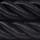 3XL electrical wire, electrical cable 3x0.75. Glossy black fabric cover. Diameter 30 mm.