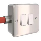 Metal-coated box with double switch for Creative-Tube