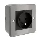 Metal-coated box with French socket for Creative-Tube