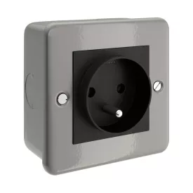 Metal-coated box with French socket for Creative-Tube