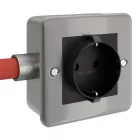 Metal-coated box with Schuko socket for Creative-Tube