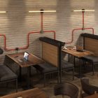 Black metal adjustable cable clip for Creative-Tube