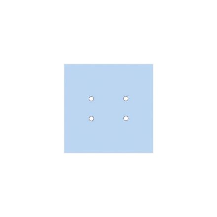  200 mm square pre-drilled panel for Rose-One system
