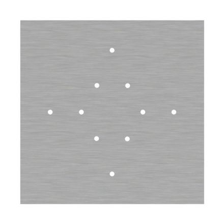  400 mm square pre-drilled panel for Rose-One system