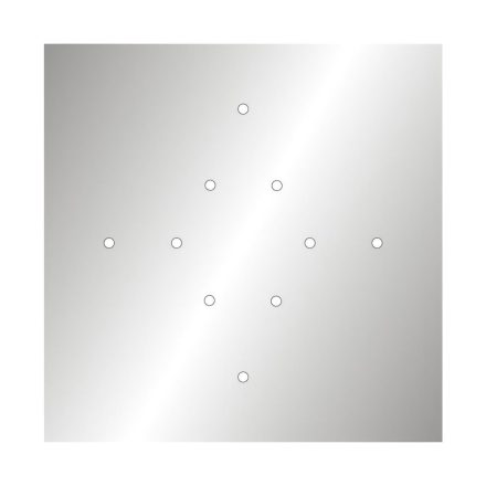  400 mm square pre-drilled panel for Rose-One system