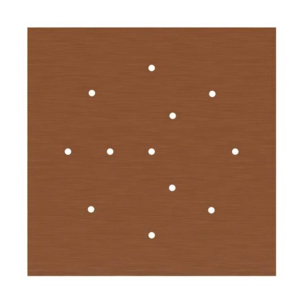  400 mm square pre-drilled panel for Rose-One system