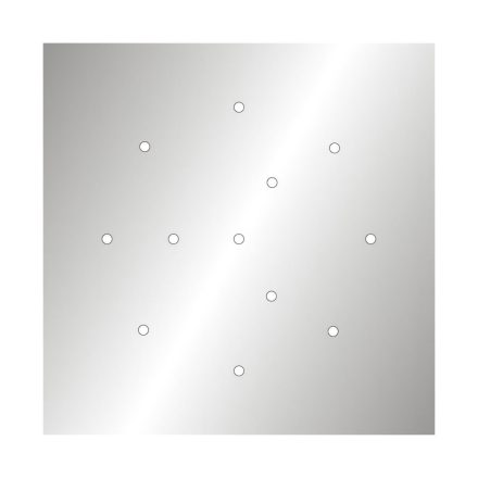  400 mm square pre-drilled panel for Rose-One system
