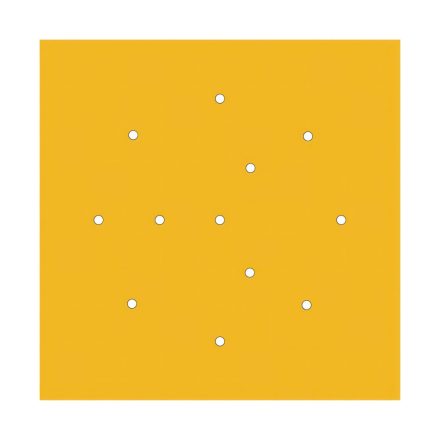  400 mm square pre-drilled panel for Rose-One system
