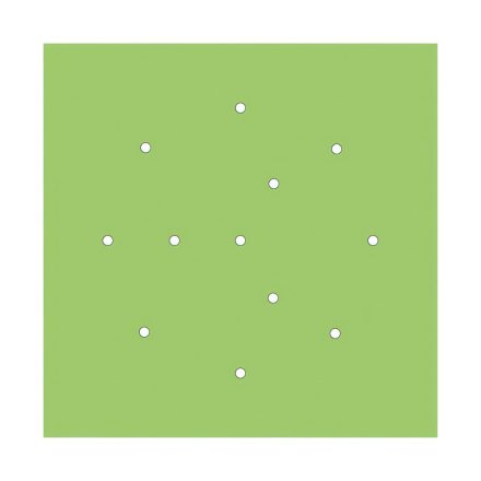  400 mm square pre-drilled panel for Rose-One system