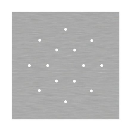  400 mm square pre-drilled panel for Rose-One system