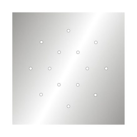  400 mm square pre-drilled panel for Rose-One system