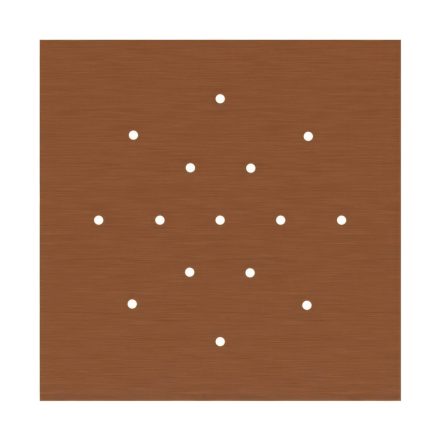  400 mm square pre-drilled panel for Rose-One system
