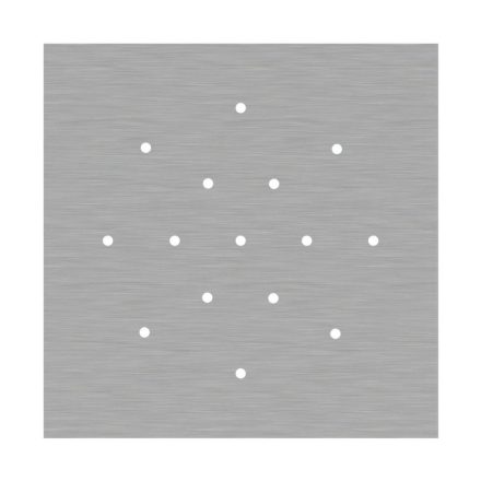  400 mm square pre-drilled panel for Rose-One system