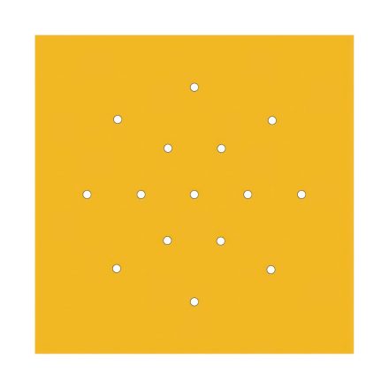  400 mm square pre-drilled panel for Rose-One system