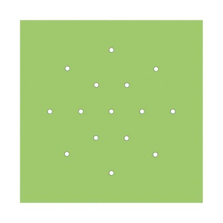  400 mm square pre-drilled panel for Rose-One system