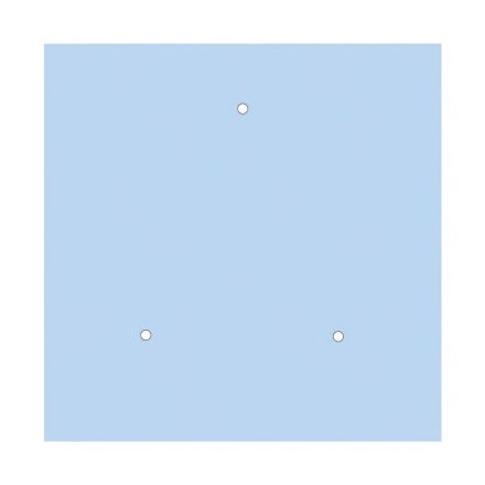  400 mm square pre-drilled panel for Rose-One system