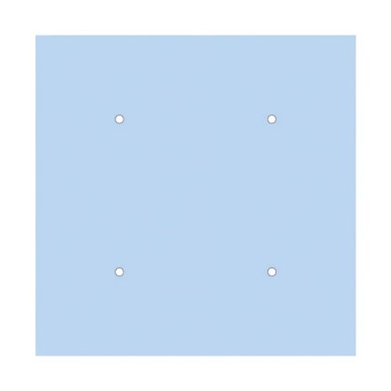  400 mm square pre-drilled panel for Rose-One system