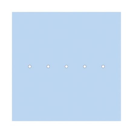  400 mm square pre-drilled panel for Rose-One system