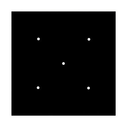  400 mm square pre-drilled panel for Rose-One system