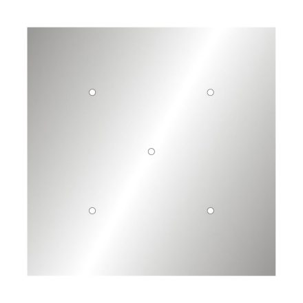  400 mm square pre-drilled panel for Rose-One system