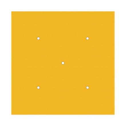  400 mm square pre-drilled panel for Rose-One system