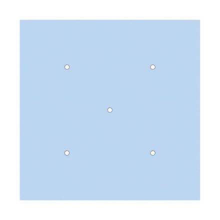  400 mm square pre-drilled panel for Rose-One system