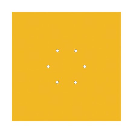  400 mm square pre-drilled panel for Rose-One system