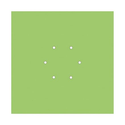  400 mm square pre-drilled panel for Rose-One system