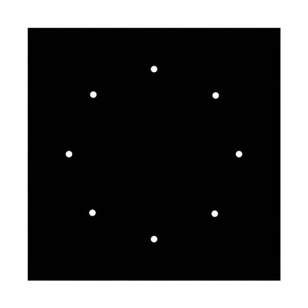  400 mm square pre-drilled panel for Rose-One system