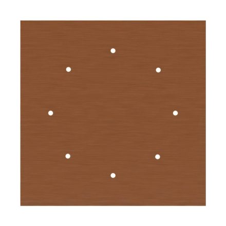  400 mm square pre-drilled panel for Rose-One system