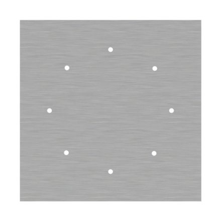  400 mm square pre-drilled panel for Rose-One system