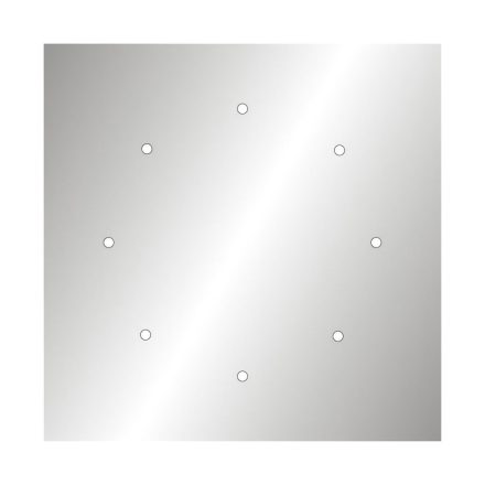  400 mm square pre-drilled panel for Rose-One system