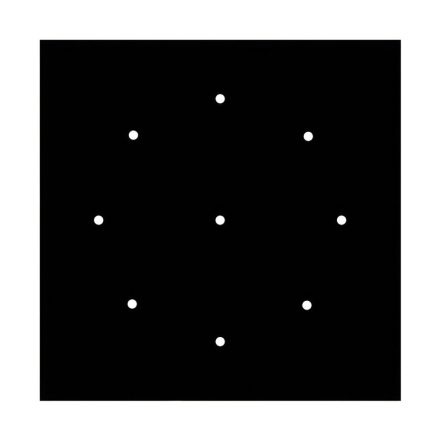  400 mm square pre-drilled panel for Rose-One system