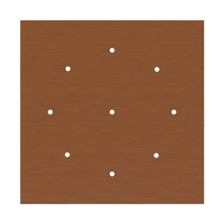  400 mm square pre-drilled panel for Rose-One system