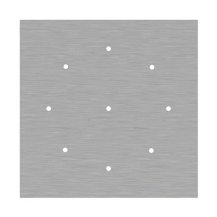  400 mm square pre-drilled panel for Rose-One system