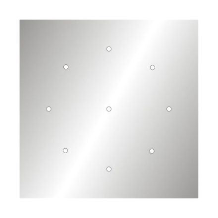  400 mm square pre-drilled panel for Rose-One system