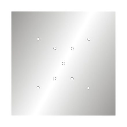  400 mm square pre-drilled panel for Rose-One system