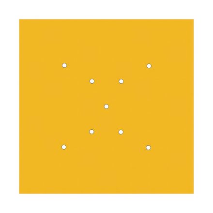  400 mm square pre-drilled panel for Rose-One system