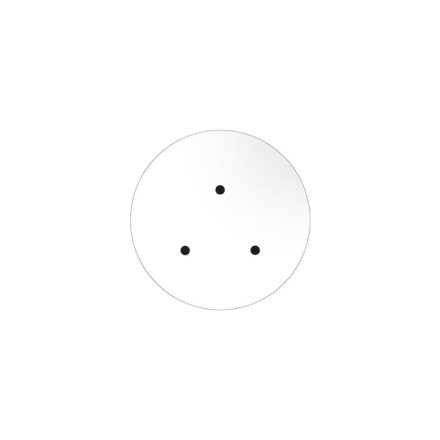  200 mm diameter round pre-drilled panel for Rose-One system