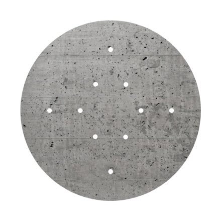 400 mm diameter, pre-drilled panel for the Rose-One system