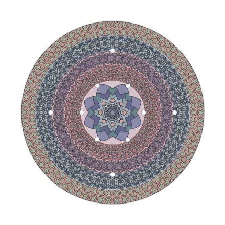  400 mm diameter round pre-drilled panel for Rose-One system - PROMO